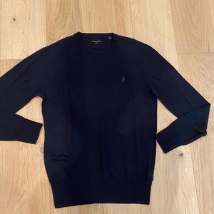 Men’s ALLSAINTS navy crew sweater-Medium